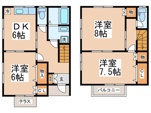 イ－ストヒルズの物件間取画像